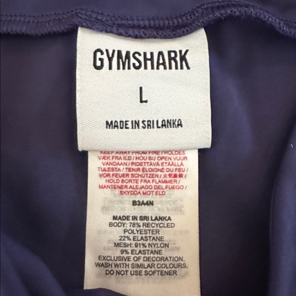 Gymshark Deep Blue/Violet Leggings - Picture 4 of 4